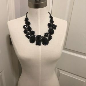 Black statement necklace